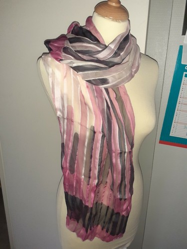 Foulard peint main soie - foulard, la