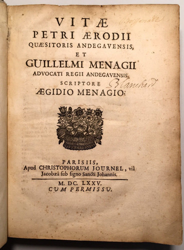 1675 gilles menage - gilles,