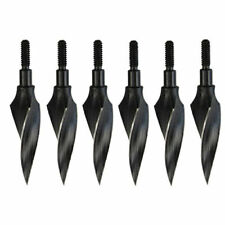 6 pièces pointes de flèche 125gr pointe de vis tir à l'arc chasse têtes larges