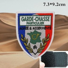 Patch GARDE-CHASSE PARTICULIER AGRÉÉ & ASSERMENTÉ – France 7.3x9.2cm