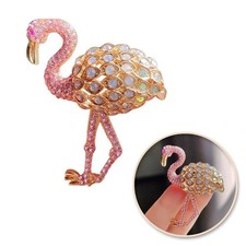 Broche flamant rose pour femme