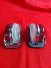 Feu Rouge Blanc  en Verre. Signalisation voiture Camion ancienne