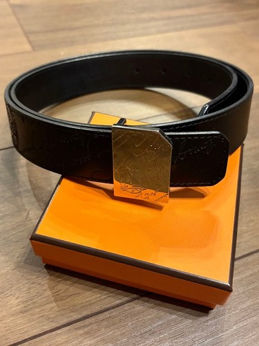 Berluti belt calligraphy - belt,
