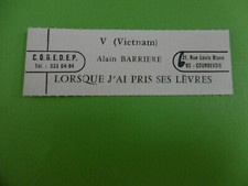 étiquette juke-box ALAIN BARRIERE