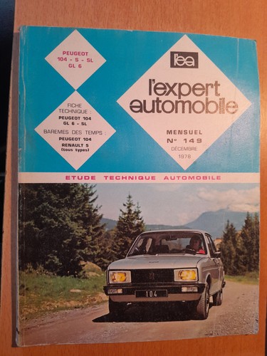 Peugeot 104 revue - s, gl