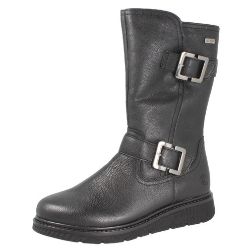 Bottes cuir mi mollet - cuir, À