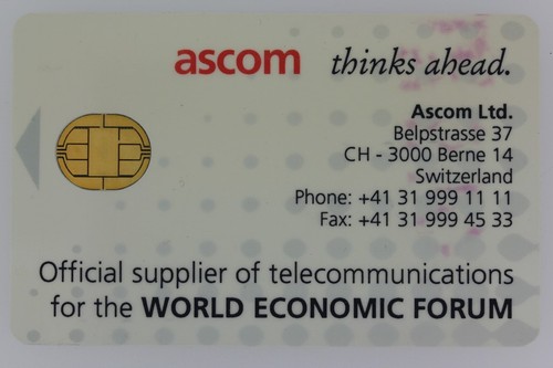 Télécarte puce ascom - à,