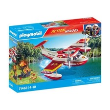 PLAYMOBIL 71463 Hydravion avec pompier - Action Heroes - Les pompiers - Des 4 an