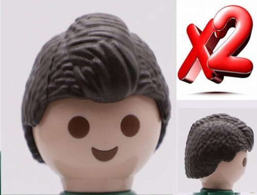 Playmobil perruques marron - playmobil,