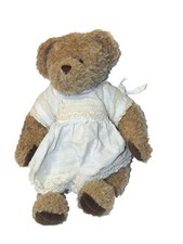 Peluche ours marron beige