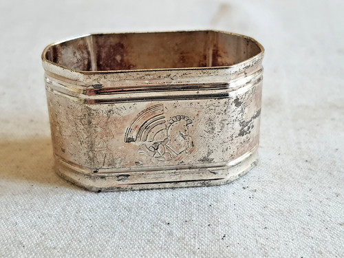 Ancien rond serviette - rond, de