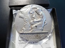  MÉDAILLE  EDF ET GAZ DE  FRANCE  ! BRONZE ARGENTÉE ! EN COFFRET  73 GR. 