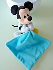 *. DOUDOU PELUCHE DISNEY NICOTOY MICKEY BLEU JAUNE ETOILE LUNE MOUCHOIR NEUF *