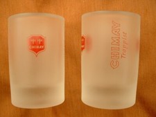 LOT DE 2 PHOTOPHORES BIERE CHIMAY - INSCRIPTION 2 FOIS