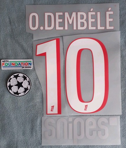 Flocage officiel dembélé - o.,