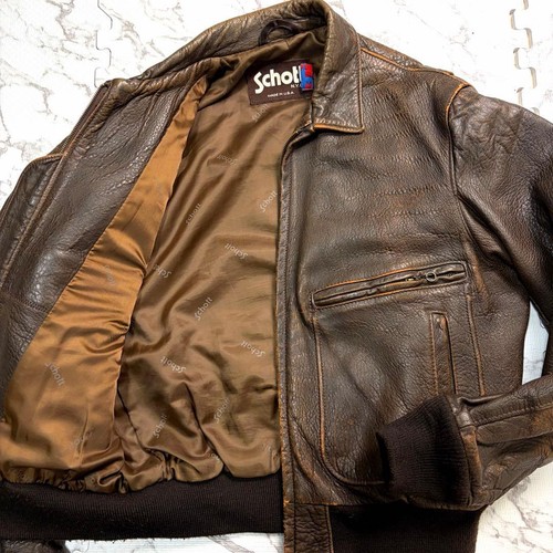 Schott leather flight - , jacket