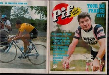 PIF GADGET SPECIAL TOUR DE FRANCE 1977 # CARTE DU TOUR FAVORI # VAILLANT