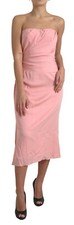 Dolce & Gabbana Robe Rose Soie