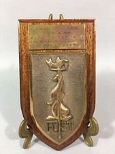 PLAQUE murale BRONZE INSIGNE