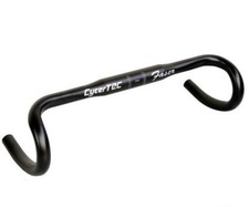 Guidon Vélo de Course Aluminium Carbone Cycertec Faser 40 42 44 31,8 Noir