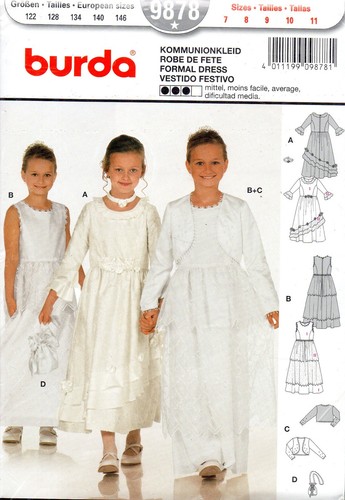Patron burda 9878 - burda, robe