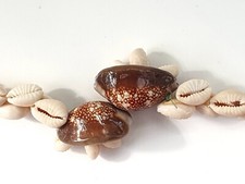 COLLIER DE COQUILLAGES NATURELS DU PACIFIQUE FANTAISIE ANNÉES 70 COLLECTION N° 3