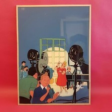 Peinture sur verre Tintin Bianca Castafiore signé