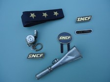 Lot INSIGNES BADGES BANDEAU de CASQUETTE CORNE ... Chemins de fer