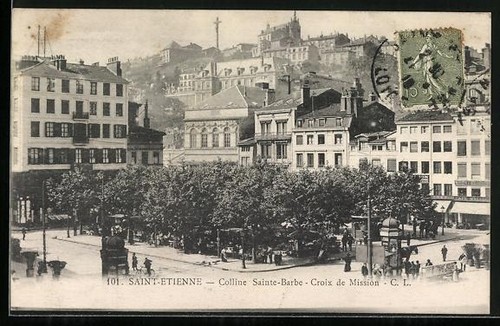 Cpa saint étienne colline - saint-Étienne,,