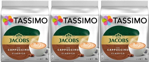 Tassimo jacobs cappuccino - 3x,