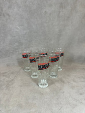 6 verres Anisette Berger vintage articles publicitaires | Made in France