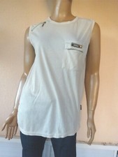  TEE SHIRT SANS MANCHE BLANC