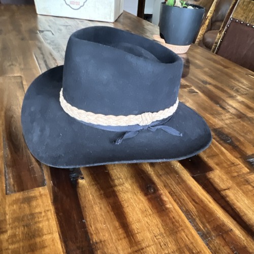 Akubra snowy river black wide - snowy,