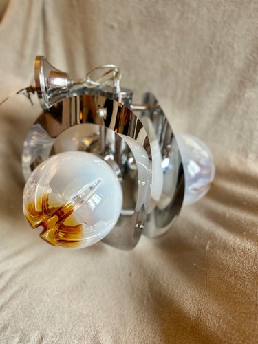Lustre mazzega métal chromé - lustre,