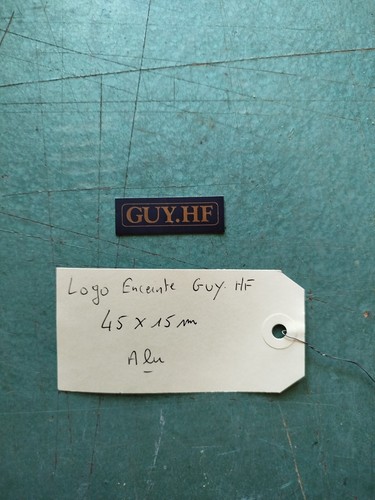 Plaque étiquette logo alu - plaque,