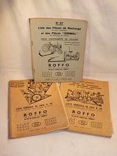 LOT 3 CATALOGUES DE PIECES DETACHEES MACHINES AGRICOLES ROFFO ANNEES 50
