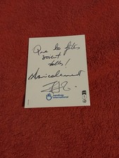 Carte Dédicacée Autograph Jean-Jacques Goldman
