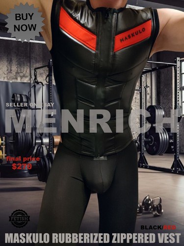 Maskulo fetish zippered vest - maskulo,