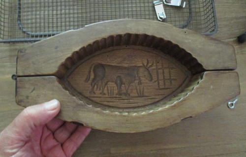 Ancien moule beurre bois - moule, en
