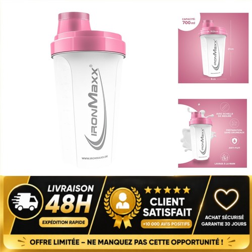 Ironmaxx shaker protéine 700 - shaker,