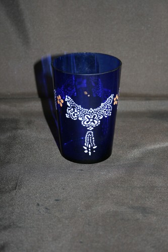 Grand verre gobelet ancien - verre,