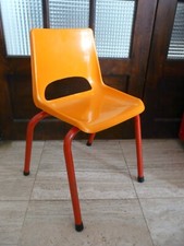 chaise école écolier enfant vintage plastique BRM