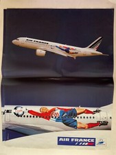 RARE AFFICHE AIR FRANCE - COUPE DU MONDE 98 - WORLD CUP 1998 - CROATIE