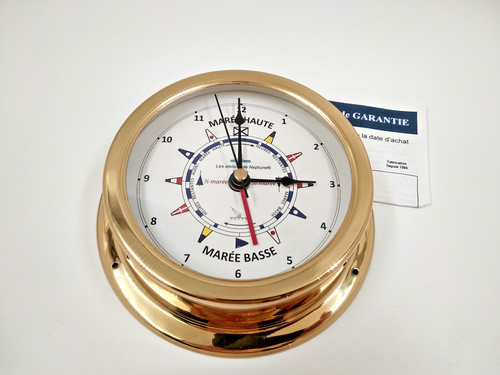 Horloge des marées laiton - horloge,