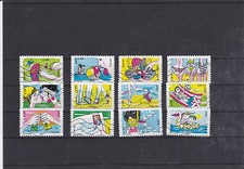 FRANCE 2016 VACANCES SERIE COMPLETE DE 12 TIMBRES OBLITERES
