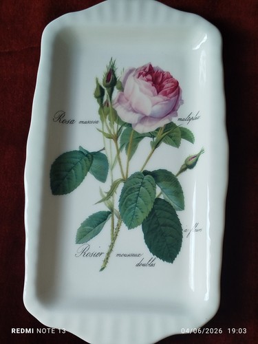 Superbe plat cake porcelaine - plat,