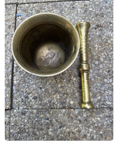 Mortier bronze son pilon - son,