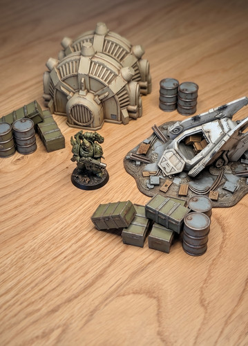 Décor wargame bunker - , dôme