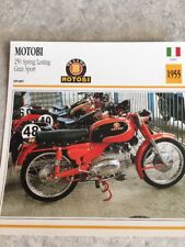 Motobi 250 Spring Lasting Gran Sport 1955 Carte moto Collection Atlas Italie
