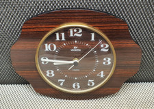 Ancienne Horloge Vedette Contour Formica Marron Made in France